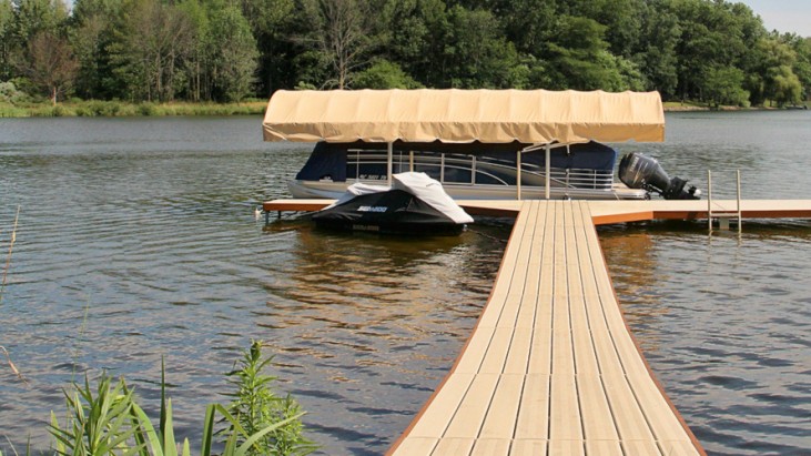 Free Standing Canopy for a Boat! | Boat Lift Blog